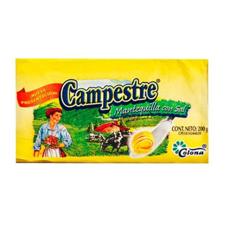 Imagen de Mantequilla Campestre Con Sal 200 Gr