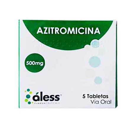 Imagen de Azitromicina Tab. Recubierto 500 mg X 5 Aless