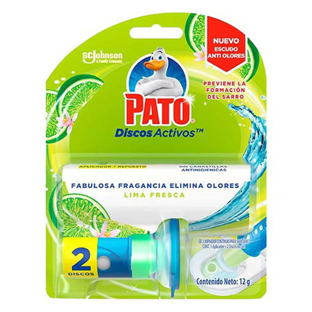 Imagen de Desinfectante De Tanque Pato Gel Lima Fresca 12gr X 2 Und
