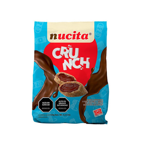 Imagen de Cereal Relleno De Chocolate Nucita Crunch 120 Gr