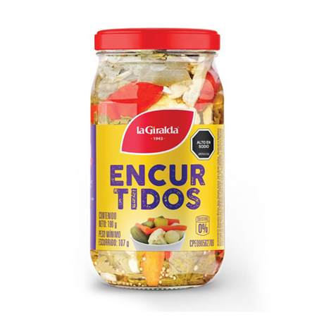 Imagen de Encurtido De Vegetales La Giralda 200 Gr