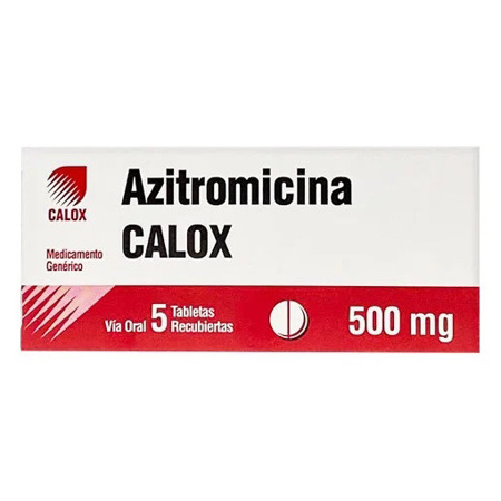 Imagen de Azitromicina Tab 500 Mg X5 Calox