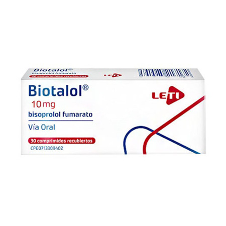 Imagen de Biotalol Bisoprolol 10Mg X 30 Comprimidos Leti
