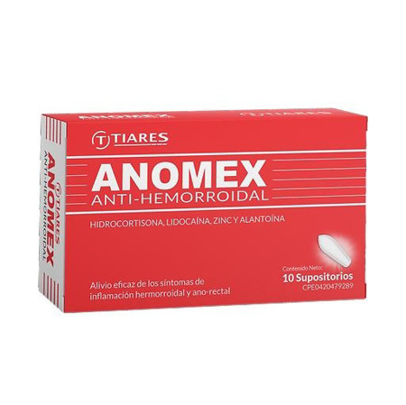 Imagen de Anomex Supositorio Rectal X10