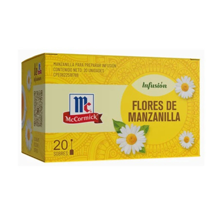 Imagen de Infusión Flores de Manzanilla Te McCormick 20 Und