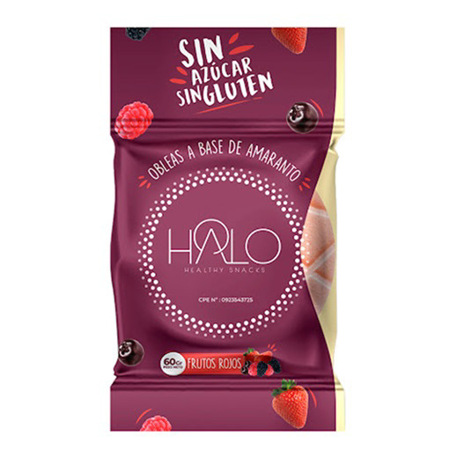 Imagen de Oblea De Amaranto Halo Frutos Rojos 60g