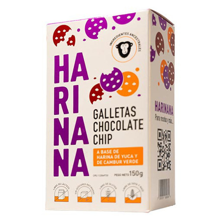 Imagen de Galleta Harinana Chocolate Chip Sin Gluten 150g