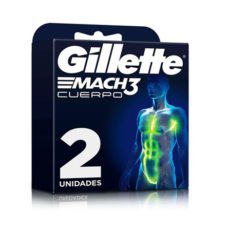 Imagen de Cartucho Afeitadora Gillette Mach 3 2 Und