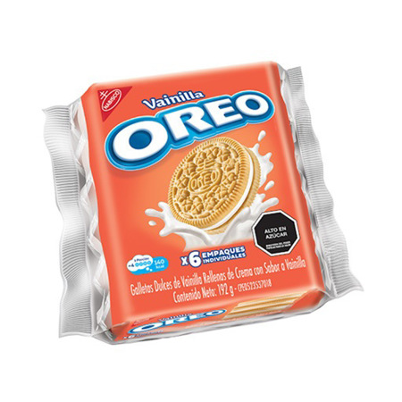 Imagen de Galleta Rellena Oreo Vainilla 6s 192g