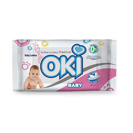 Imagen de Toalla Húmeda Oki Baby Lotion 20 Und