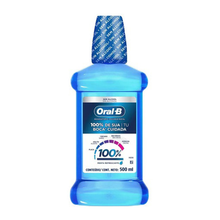 Imagen de Enjuague Bucal Oral B 100% 500cc