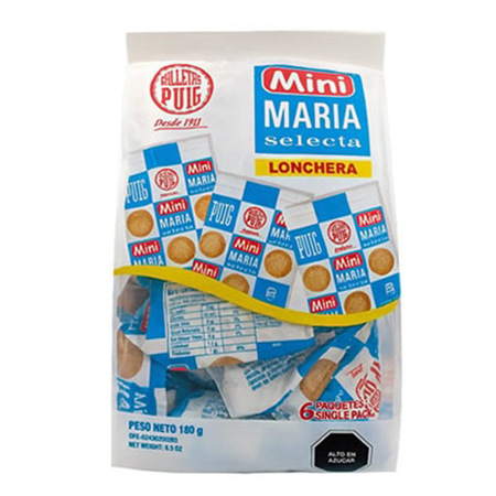 Imagen de Galleta María Mini Puig Lonchera 6 und 180 Gr.