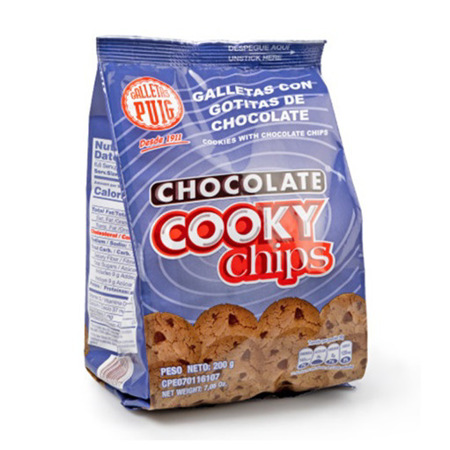 Imagen de Galletas Cooky Chips Puig 200 Gr.