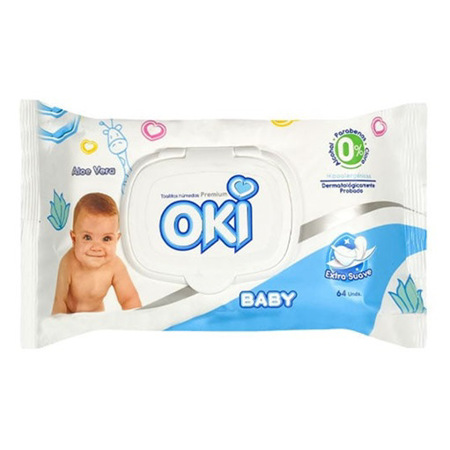 Imagen de Toalla Húmeda Oki Aloe Vera 64und