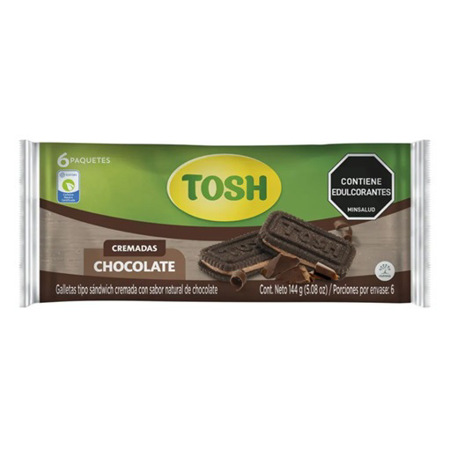 Imagen de Galleta Rellena Tosh Chocolate 144g