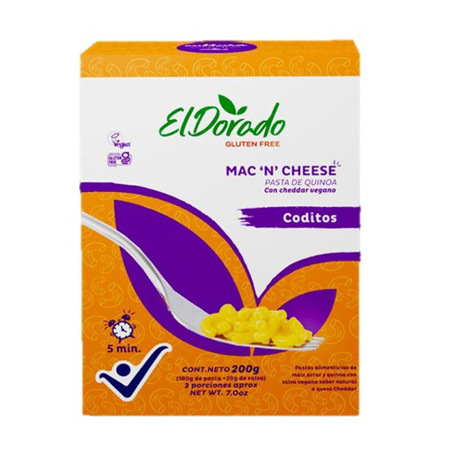 Imagen de Pasta Coditos El Dorado De Quinoa Con Cheddar Gluten Free 250g