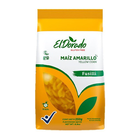 Imagen de Pasta Fusilli El Dorado Maiz Amarillo Gluten Free 250g
