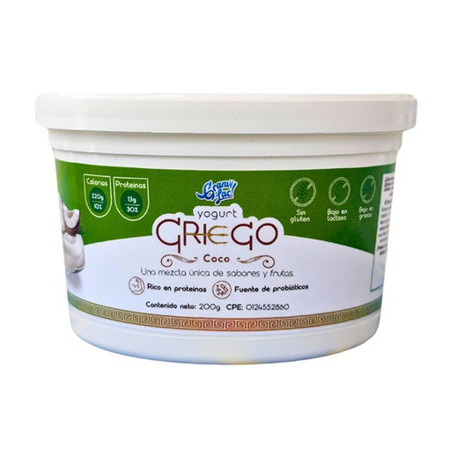Imagen de Yogurt Firme Granvi Lac Griego Coco 200g
