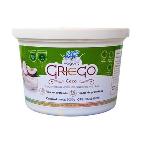 Imagen de Yogurt Firme Granvi Lac Griego Coco 500g