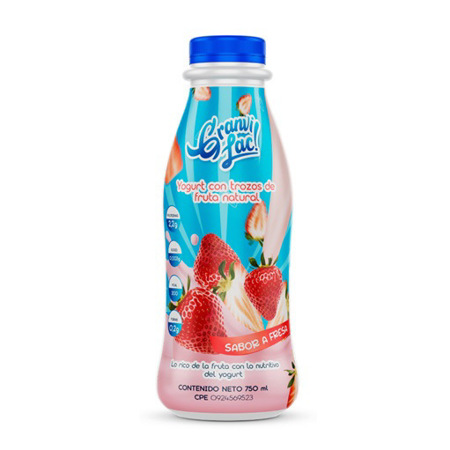 Imagen de Yogurt Liquido Granvi Lac De Fresa 750ml
