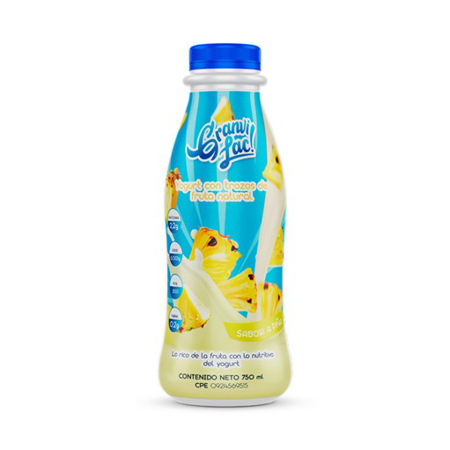 Imagen de Yogurt Liquido Granvi Lac De Piña 750ml