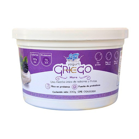 Imagen de Yogurt Firme Granvi Lac Griego Mora 200g