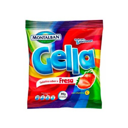 Imagen de Gelatina De Fresa Montalban Gella 90g