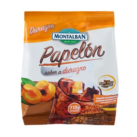 Imagen de Papelón Con Sabor A Durazno Montalban 115g