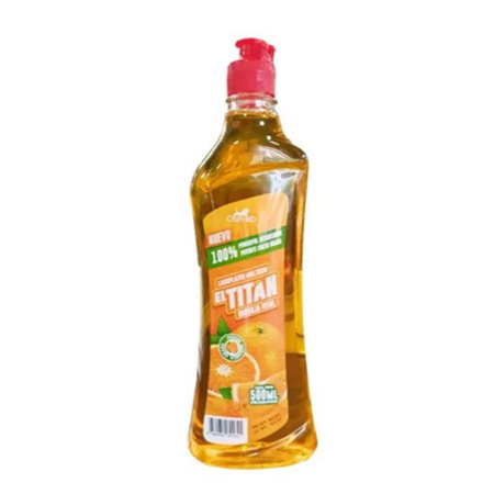 Imagen de Lavaplatos Liquido El Titan Naranja Total 500ml
