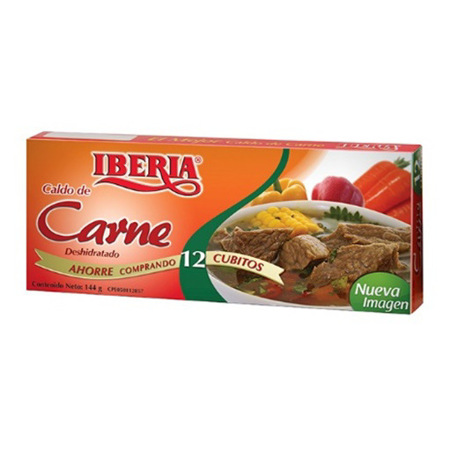 Imagen de Caldo De Carne Iberia (12 Unidades).