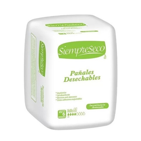 Imagen de Pañal Adulto Siempreseco M 6 Und