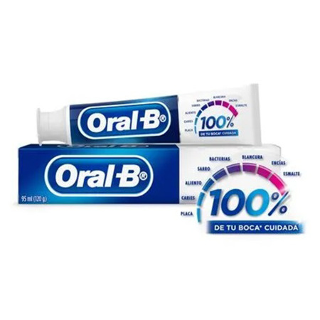 Imagen de Crema Dental Oral B 100% 120g