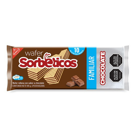 Imagen de Galleta Sorbeticos Chocolate Familiar 105g