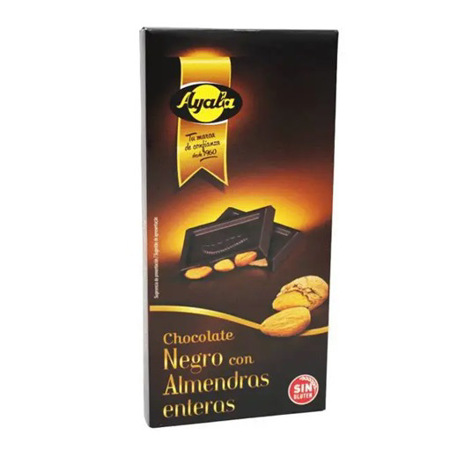 Imagen de Chocolate Barra Ayala Oscuro Almendras 100g