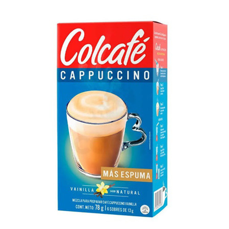 Imagen de Café Molido Colcafe Cappuccino Vainilla 6und 13g